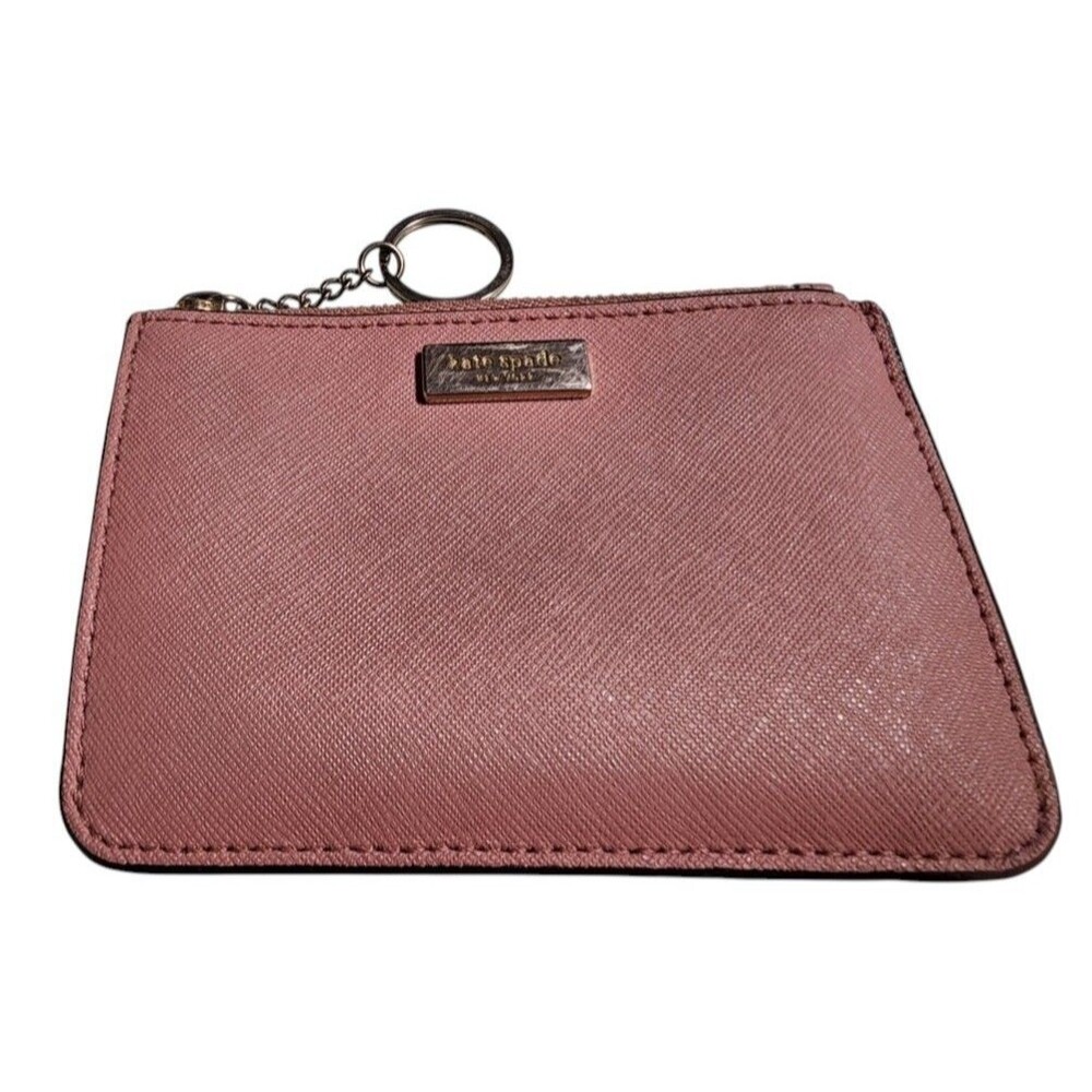 Kate Spade Laurel Way Bitsy Leather ID Card Holder Dusty Rose